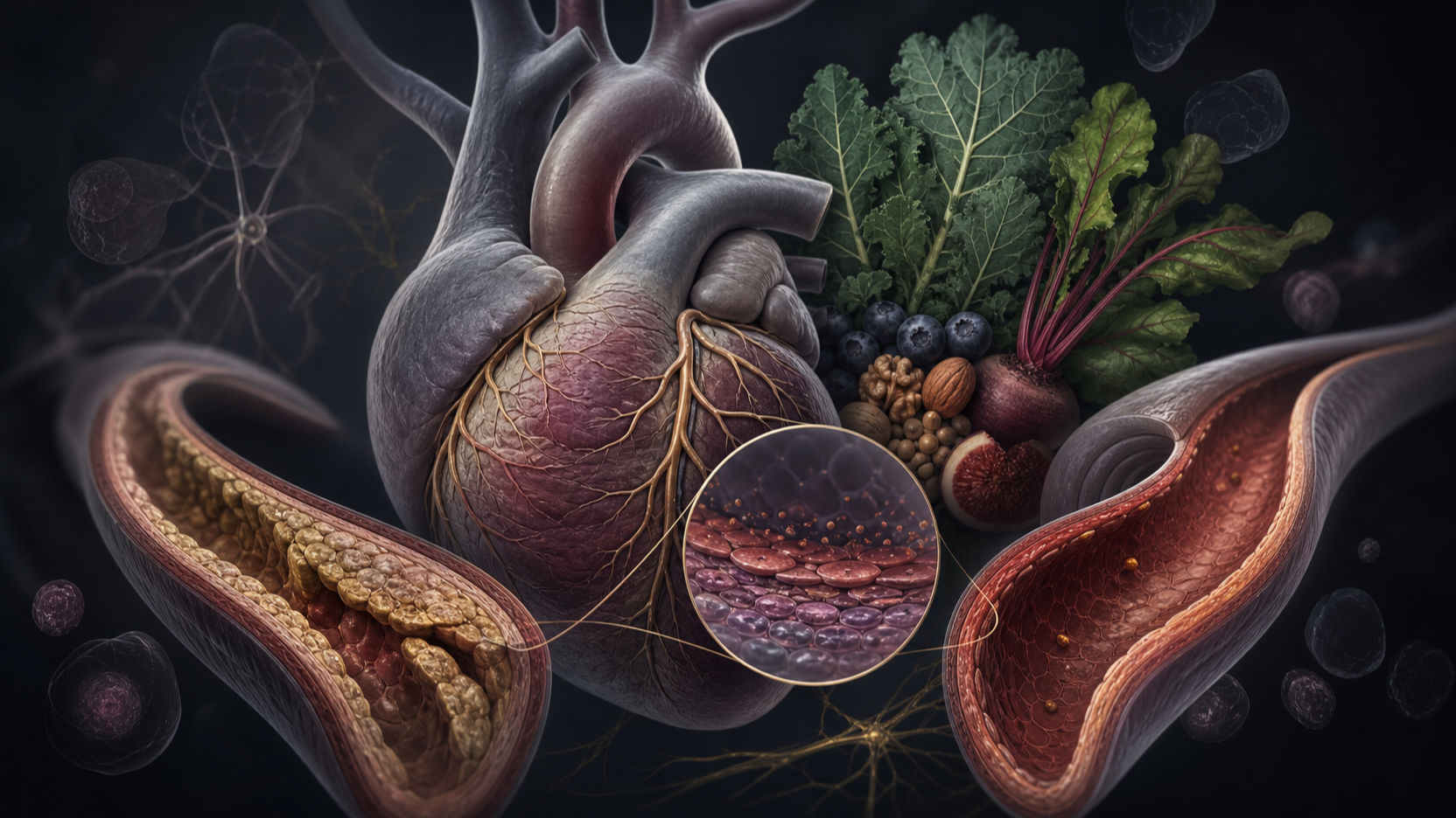 Original medical illustration for: Can a Plant-Based Diet Stop and Reverse Heart Disease? What a Major Study Reveals