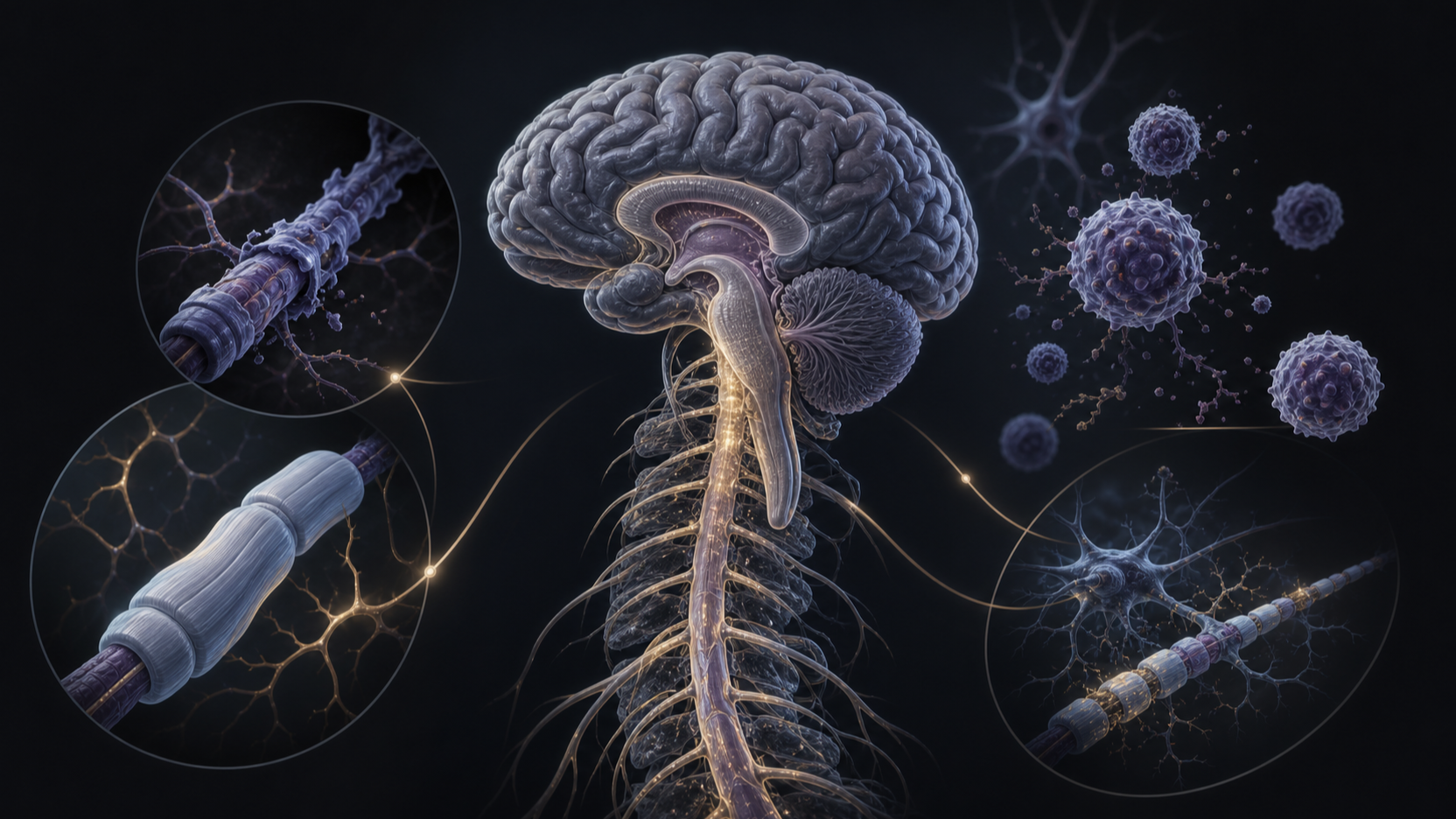 Original medical illustration for: Four-Year Ofatumumab Treatment Shows Strong Results for Relapsing Multiple Sclerosis Patients