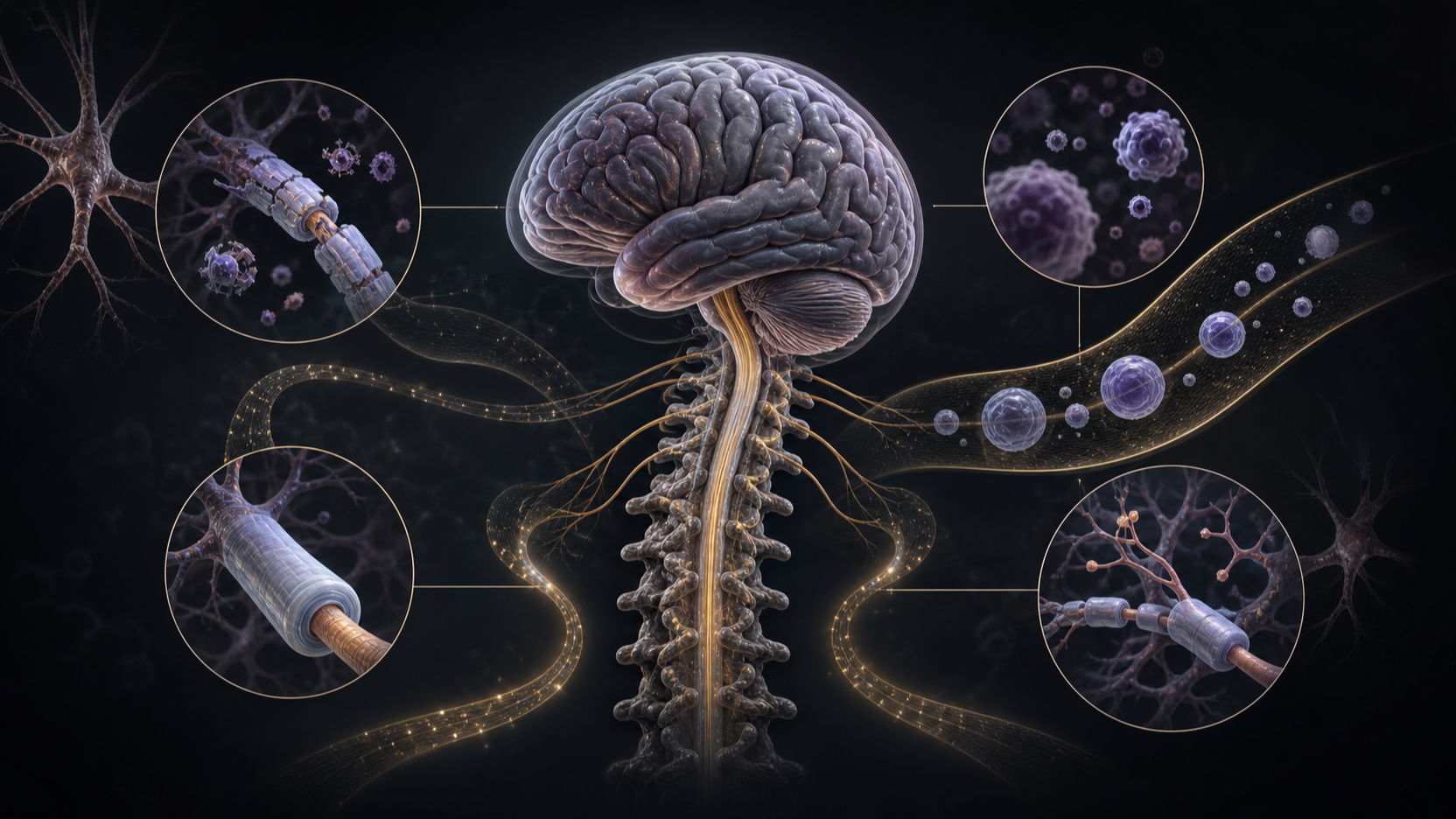 Original medical illustration for: Long-Term Ocrelizumab Treatment Shows Sustained Benefits for Relapsing-Remitting MS Patients Over 10 Years
