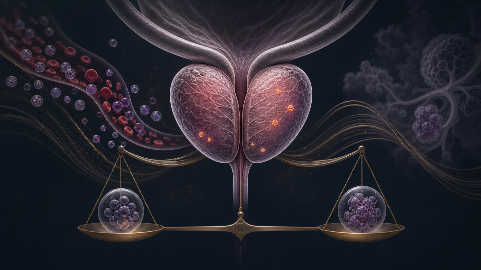 Original medical illustration for: Understanding Prostate Cancer Screening: Benefits, Risks, and Decision-Making