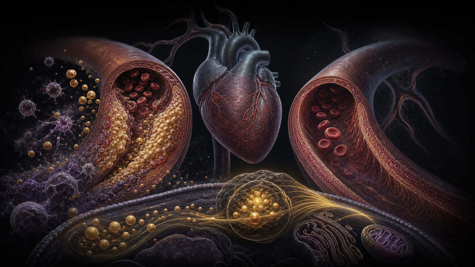 Original medical illustration for: Understanding Statin Therapy: The Dual Benefits of Cholesterol Reduction and Inflammation Control