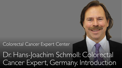 Dr. Hans-Joachim Schmoll. Specialista in cancro colorettale. Biografia. 0