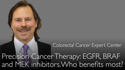 Chemioterapia di precisione del carcinoma colorettale. Inibitori del recettore del fattore di crescita epidermico (EGFR), inibitori di BRAF e inibitori di MEK. 4-1