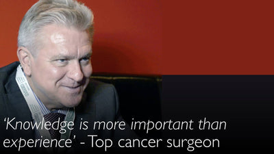 Per un chirurgo, la conoscenza è più importante dell'esperienza. Chirurgo oncologico di primo piano.