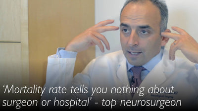 Il tasso di mortalità non indica nulla riguardo a un chirurgo. Chirurghi esperti vengono ridotti alla mediocrità dall'anatomia normale. Neurochirurgo eminente.