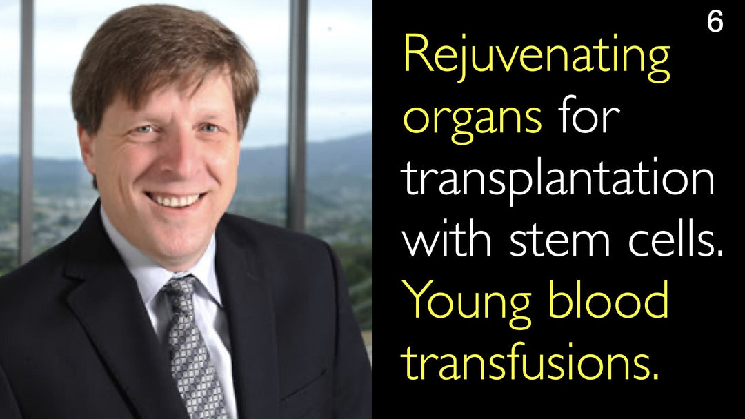 Rigenerazione degli organi per il trapianto con cellule staminali. Trasfusioni di sangue giovane. 6