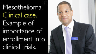 Mesotelioma. Caso clinico. Esempio dell'importanza dell'arruolamento in studi clinici. 11