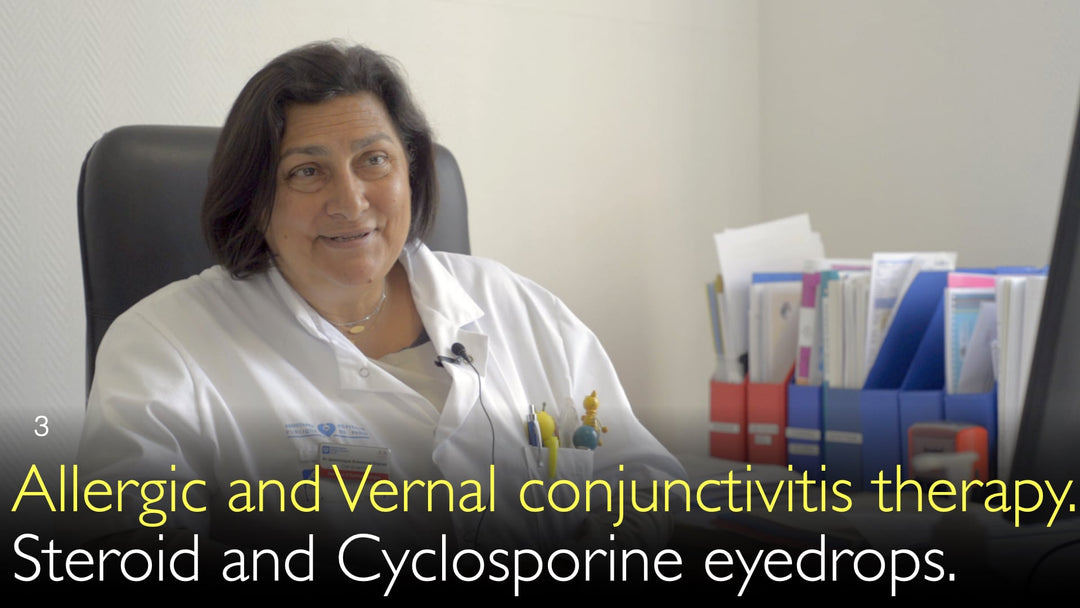 Congiuntivite allergica e terapia della congiuntivite Vernal. Colliri a base di steroidi e colliri a base di ciclosporina. 3
