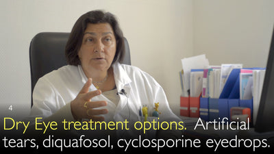 Opzioni di trattamento per la secchezza oculare. Lacrime artificiali, diquafosol, colliri a base di ciclosporina. 4