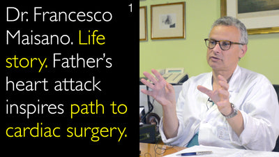 Dr. Francesco Maisano. Storia della vita. L'infarto del padre ispira il percorso verso la chirurgia cardiaca. 1