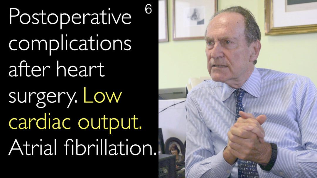 Complicanze postoperatorie dopo chirurgia cardiaca. Bassa portata cardiaca. Fibrillazione atriale. 6